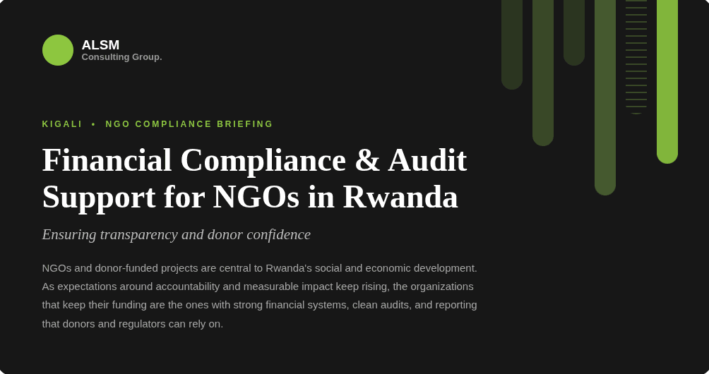 Financial Compliance & Audit Support for NGOs in Rwanda: Ensuring Transparency and Donor Confidence