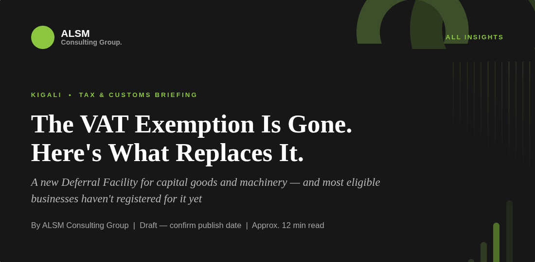 VAT Exemption is gone here's what replace it 